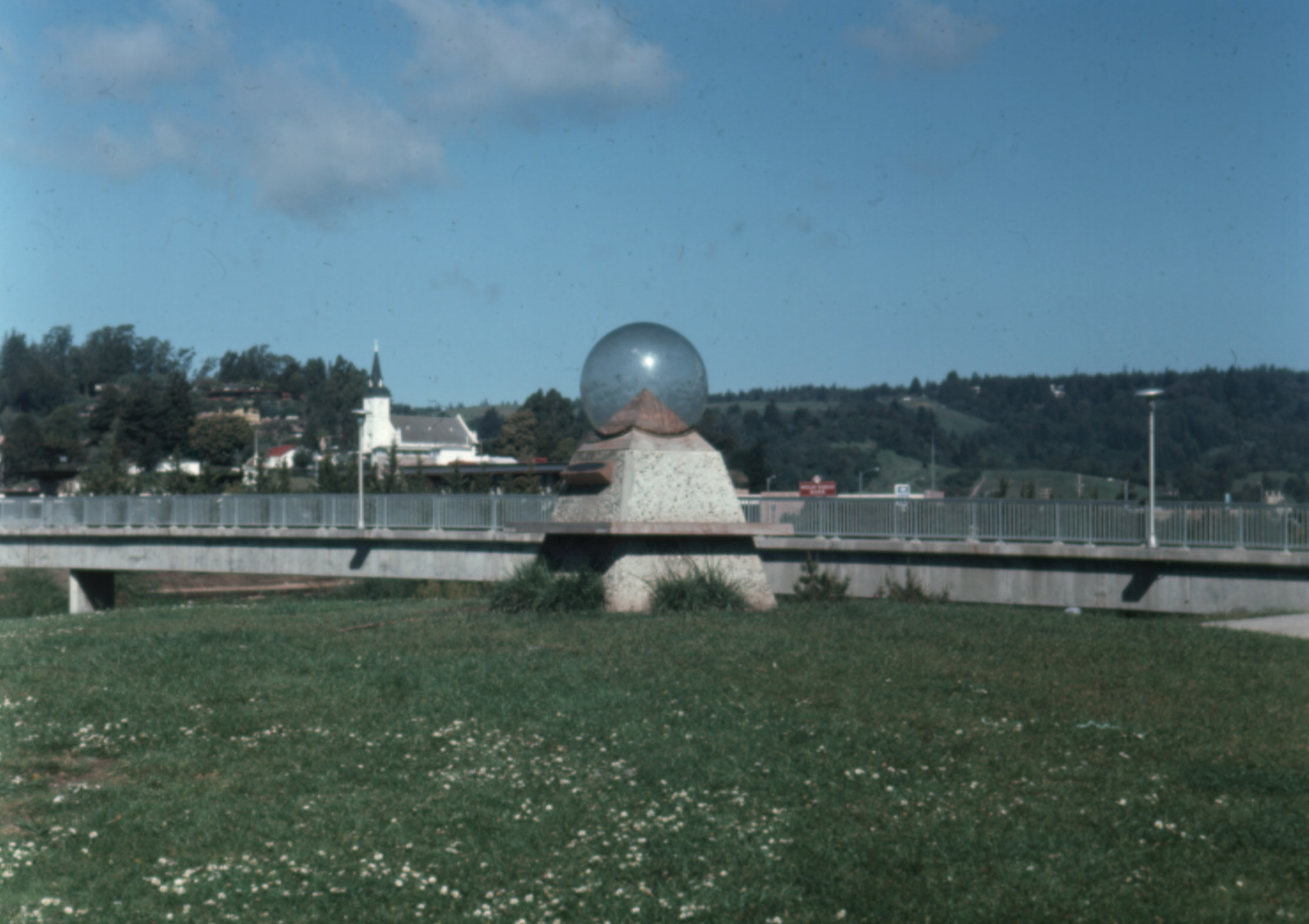 Wenger Sundial in San Lorenzo Park, Santa Cruz, CA 1970s