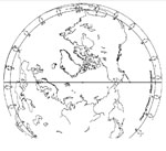 Northern Horizon view of Quito, Equador sundial